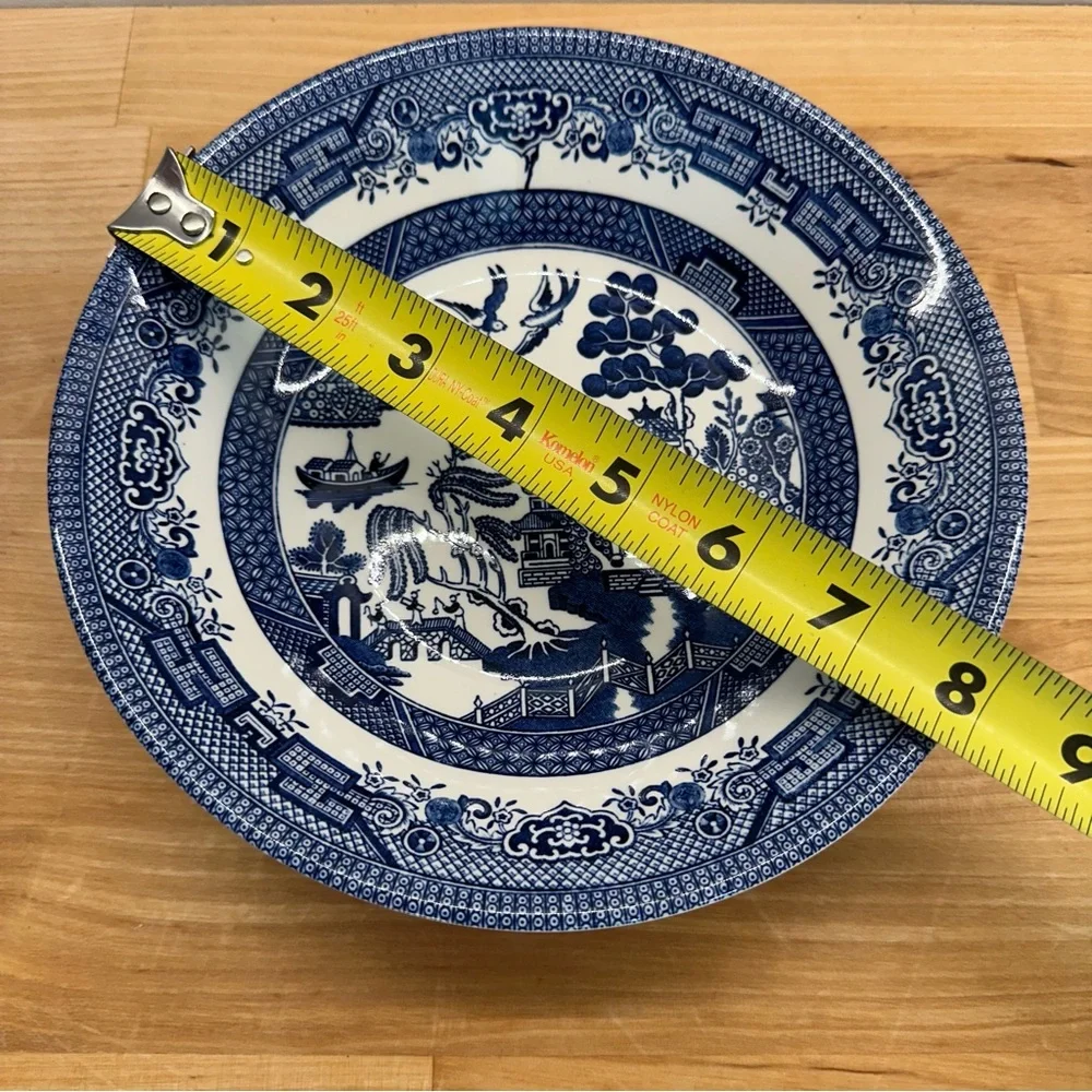 Churchill Blue Willow Coupe/Soup Bowls-TWO